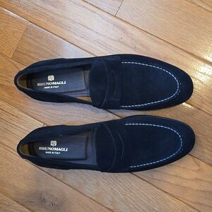 Bruno Magli Brunomagli Men's Loafers Size 11 Silas Navy Blue NWOT Made in Italy